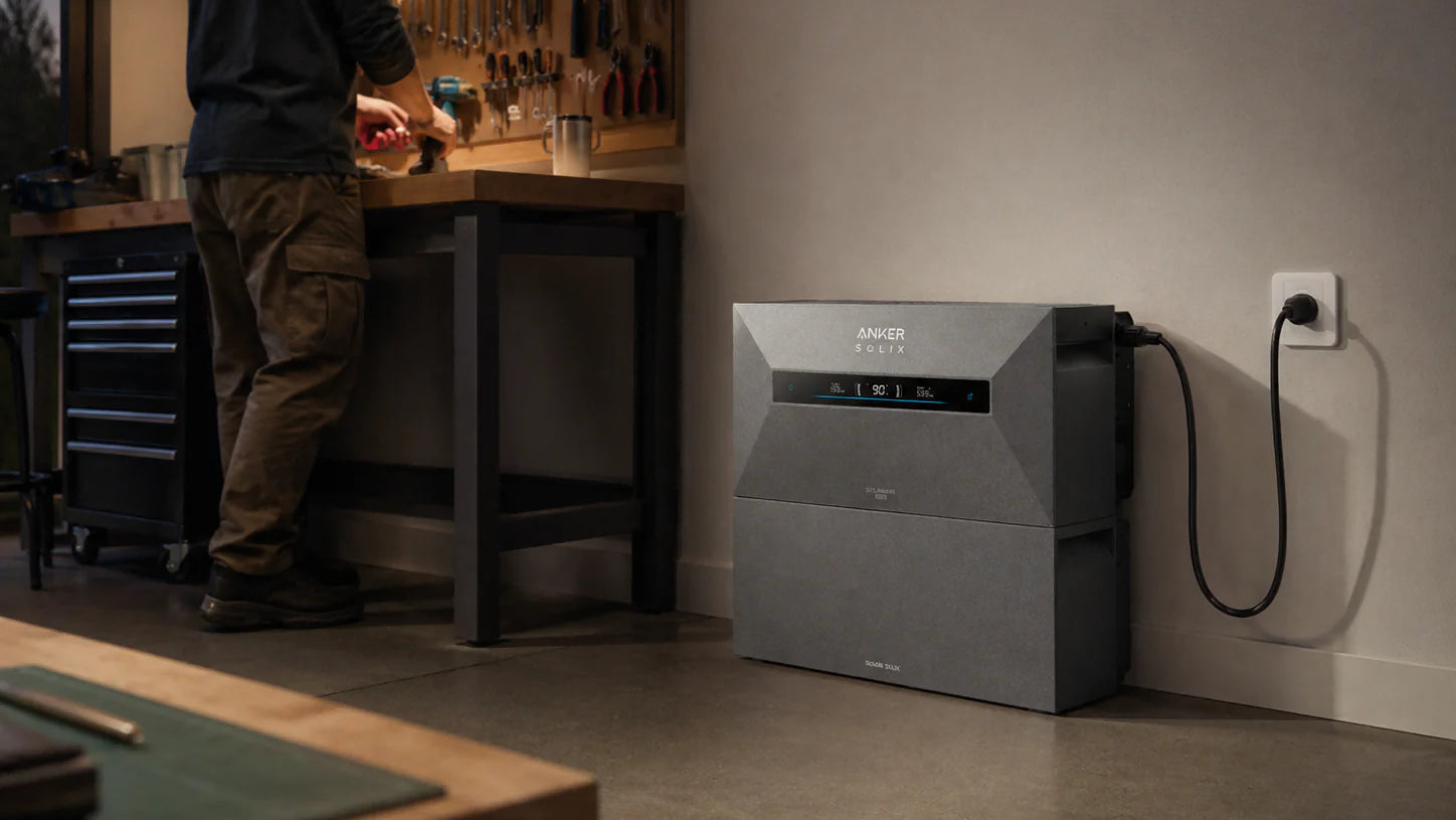 Anker SOLIX Solarbank Max AC thuisbatterij voor slimmer energiegebruik, efficiënte energieopslag en maximale benutting van zelf opgewekte zonne-energie.