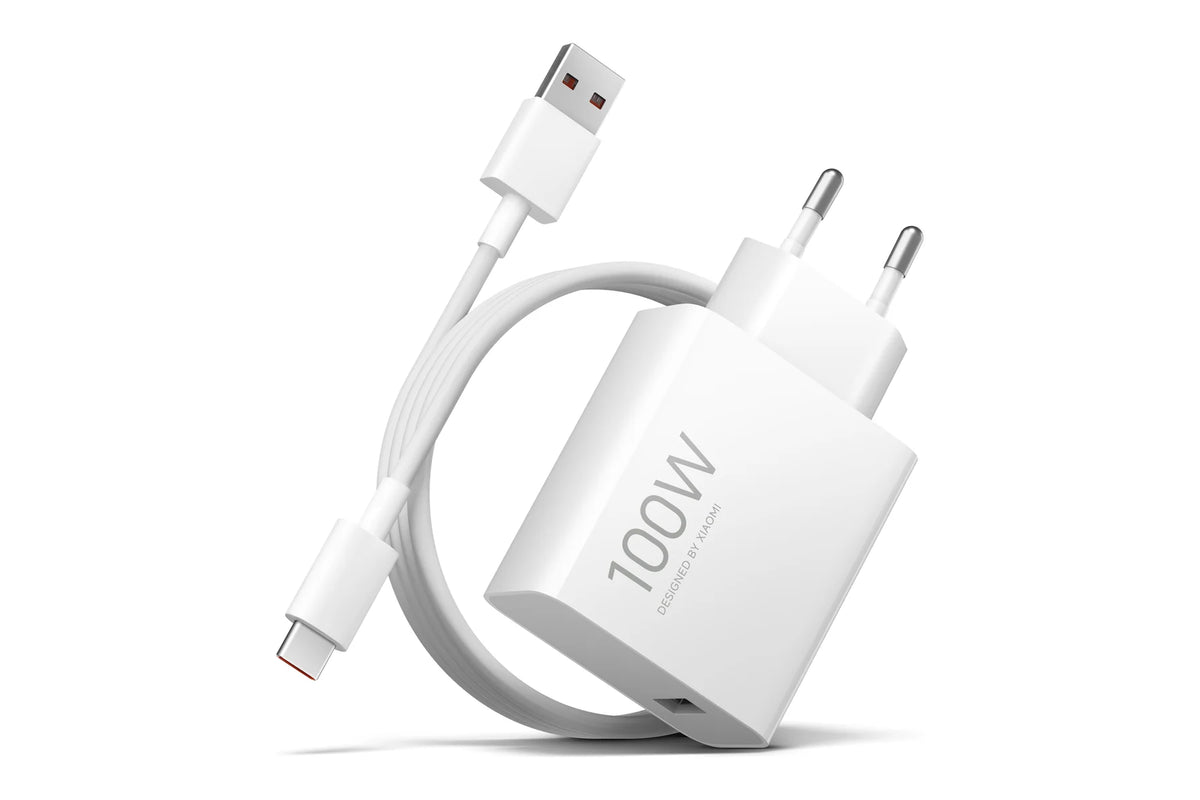 Xiaomi 100W Charging Combo (Type-A) met de kabel van 1 meter opgerold eromheen