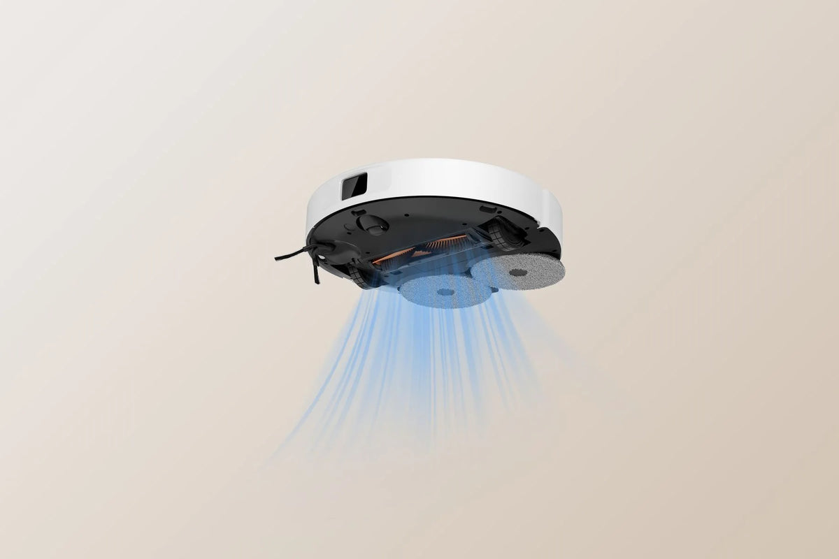 Zuigkracht van de Xiaomi Robot Vacuum H50 van onderen gezien