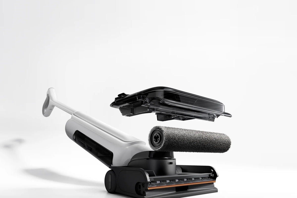 Onderdelen van de borstelkop van de Xiaomi Truclean W30 Pro uit elkaar