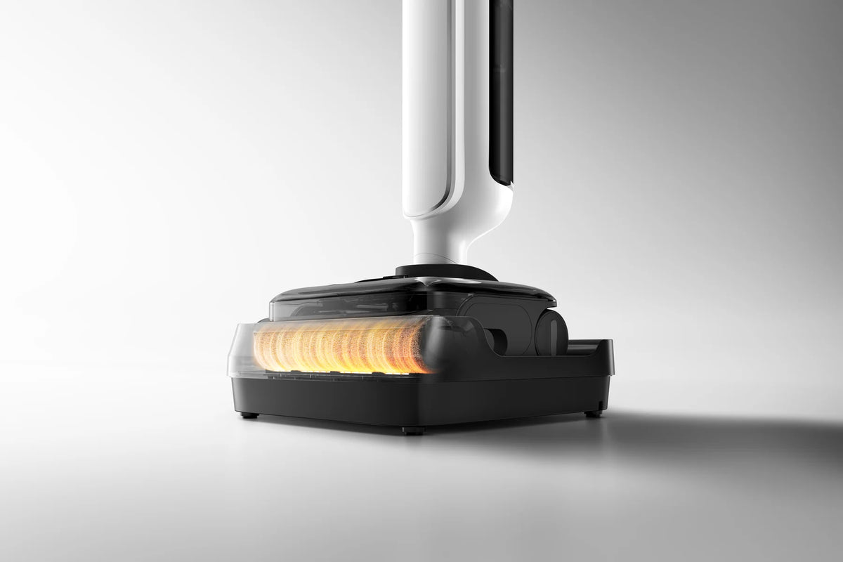 Rol van de Xiaomi Truclean W30 Pro wordt warm gedroogd in het station