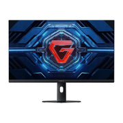Xiaomi Gaming Monitor G27i 2026 recht van voren, met het rode G-logo op het scherm