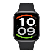 Xiaomi Redmi Watch 6 Active in Midnight Black recht van voren met sportwijzerplaat