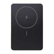 Xiaomi Super Slim Magnetic Power Bank 5000 in zwart van voren, met de magneetring