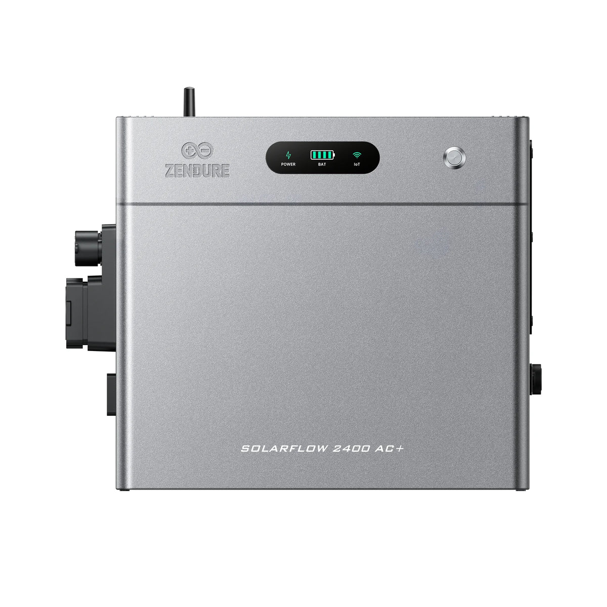 Zendure SolarFlow 2400 AC+ recht van voren op witte achtergrond