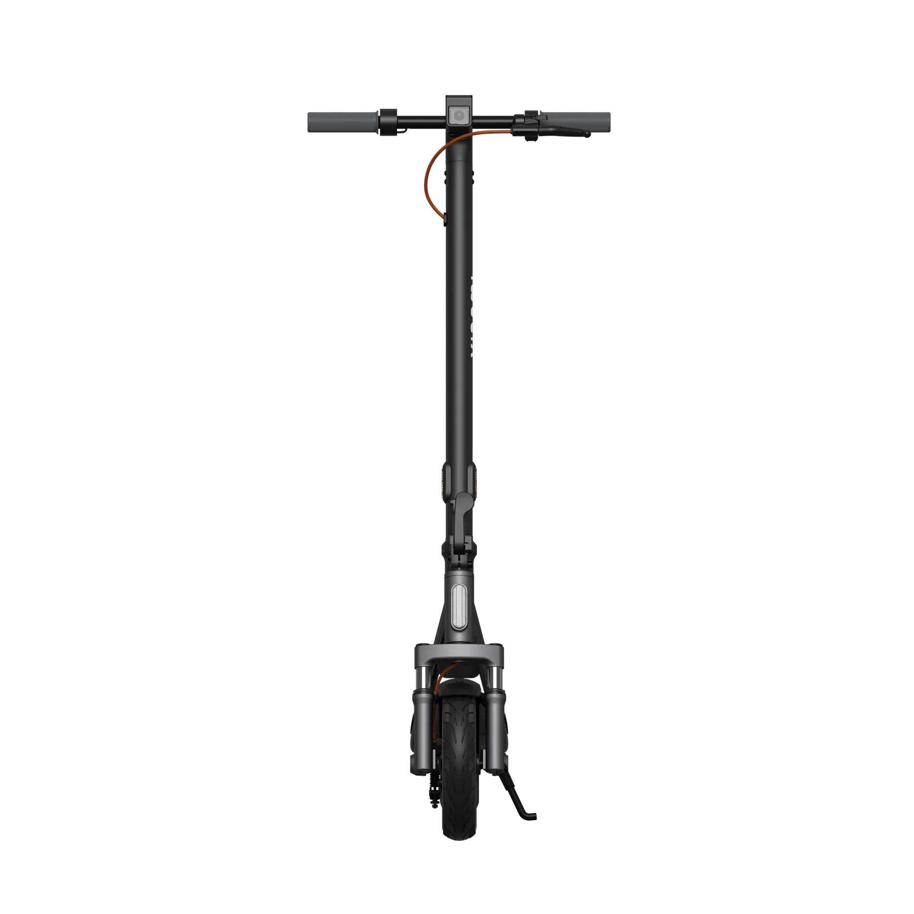 Vooraanzicht van de Xiaomi Electric Scooter 6 Lite op witte achtergrond