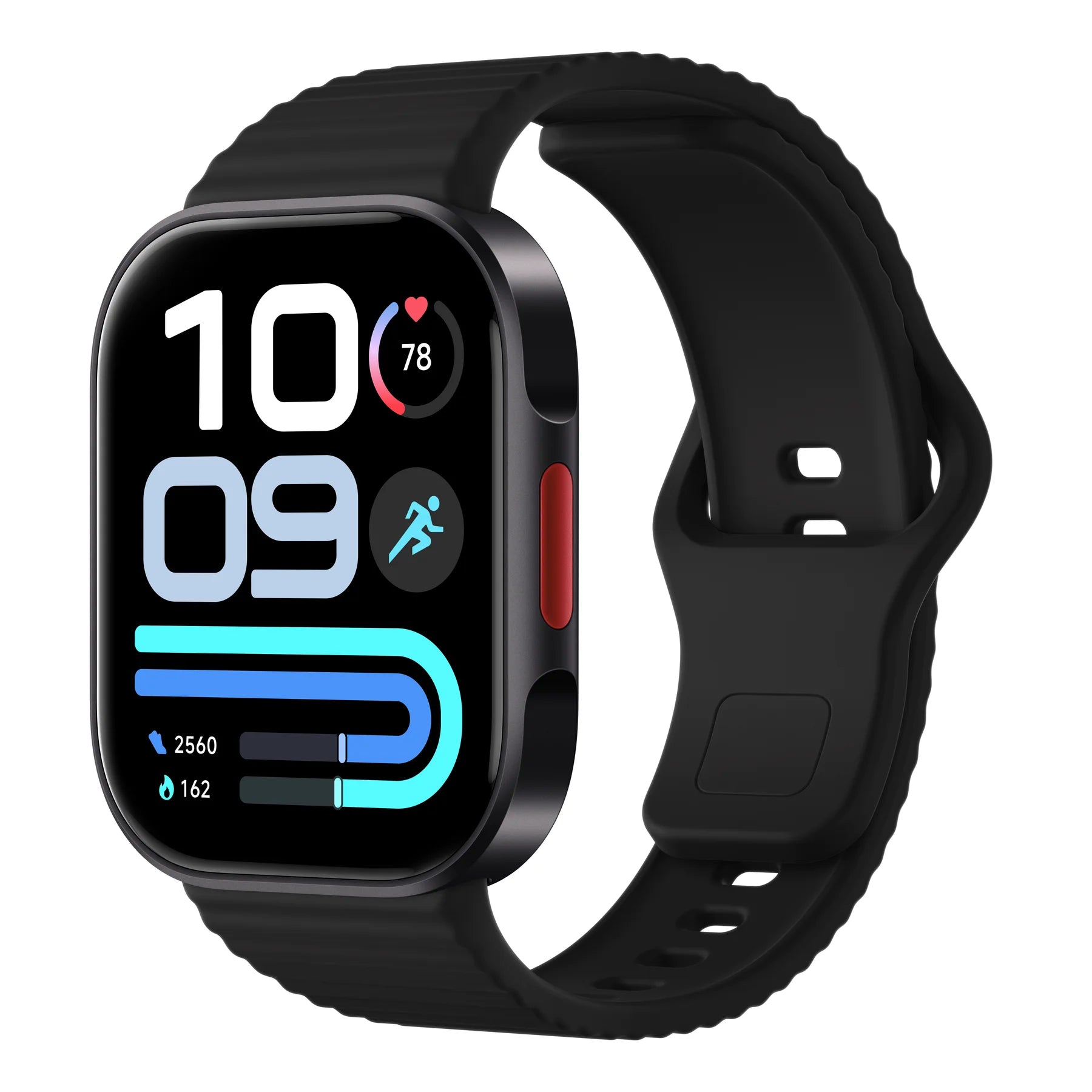 Zwarte Xiaomi Redmi Watch 6 Lite schuin van links