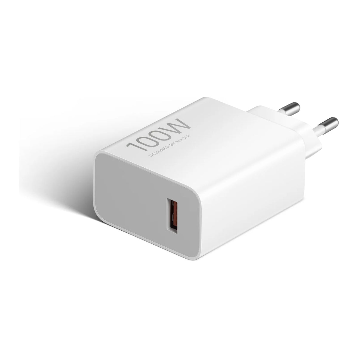 Xiaomi 100W Charging Combo (Type-A) liggend, met de USB-A poort aan de voorkant