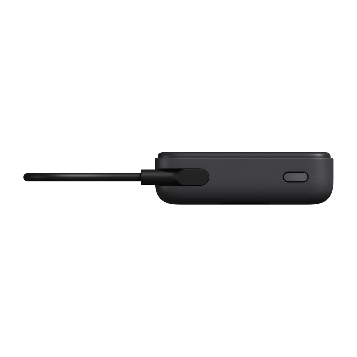 Xiaomi Magnetic Power Bank 10000 van boven met de vaste USB-C kabel