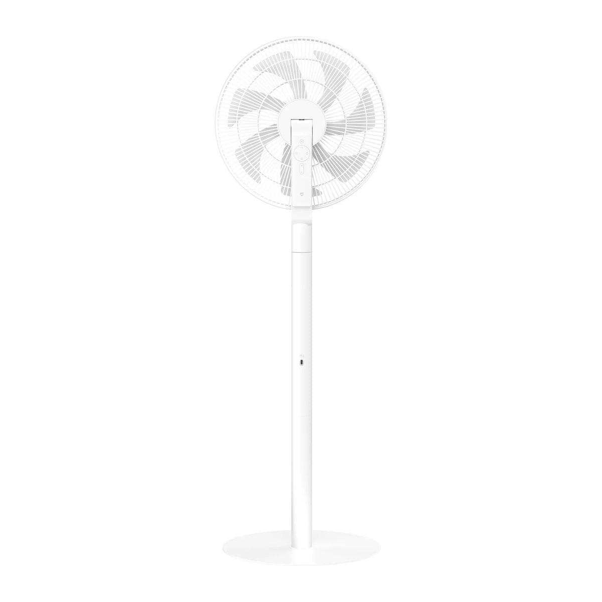Achterkant van de Xiaomi Mijia Smart Standing Fan Pro Slim met magnetische afstandsbediening