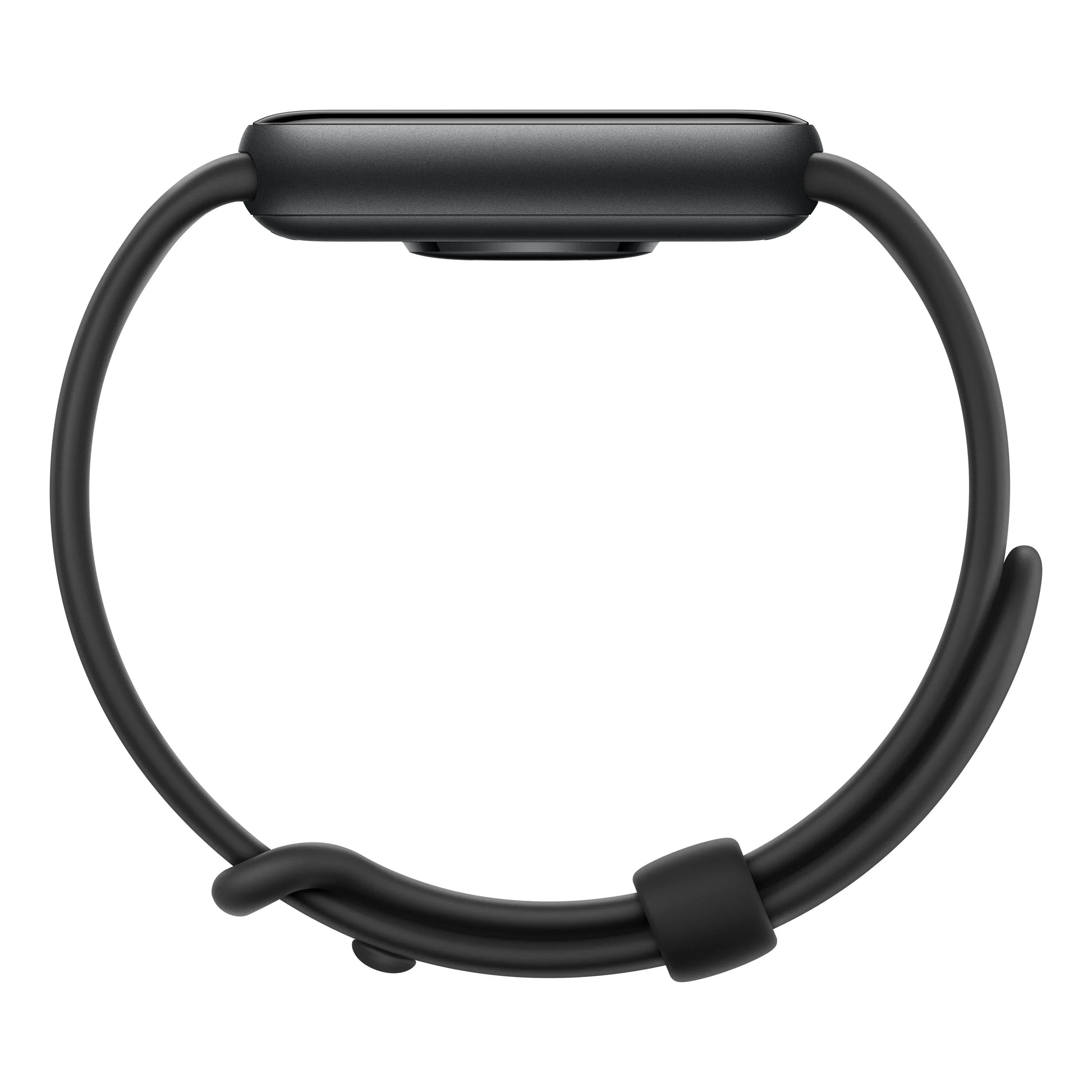 Zijaanzicht van de Xiaomi Smart Band 10 Pro in het zwart