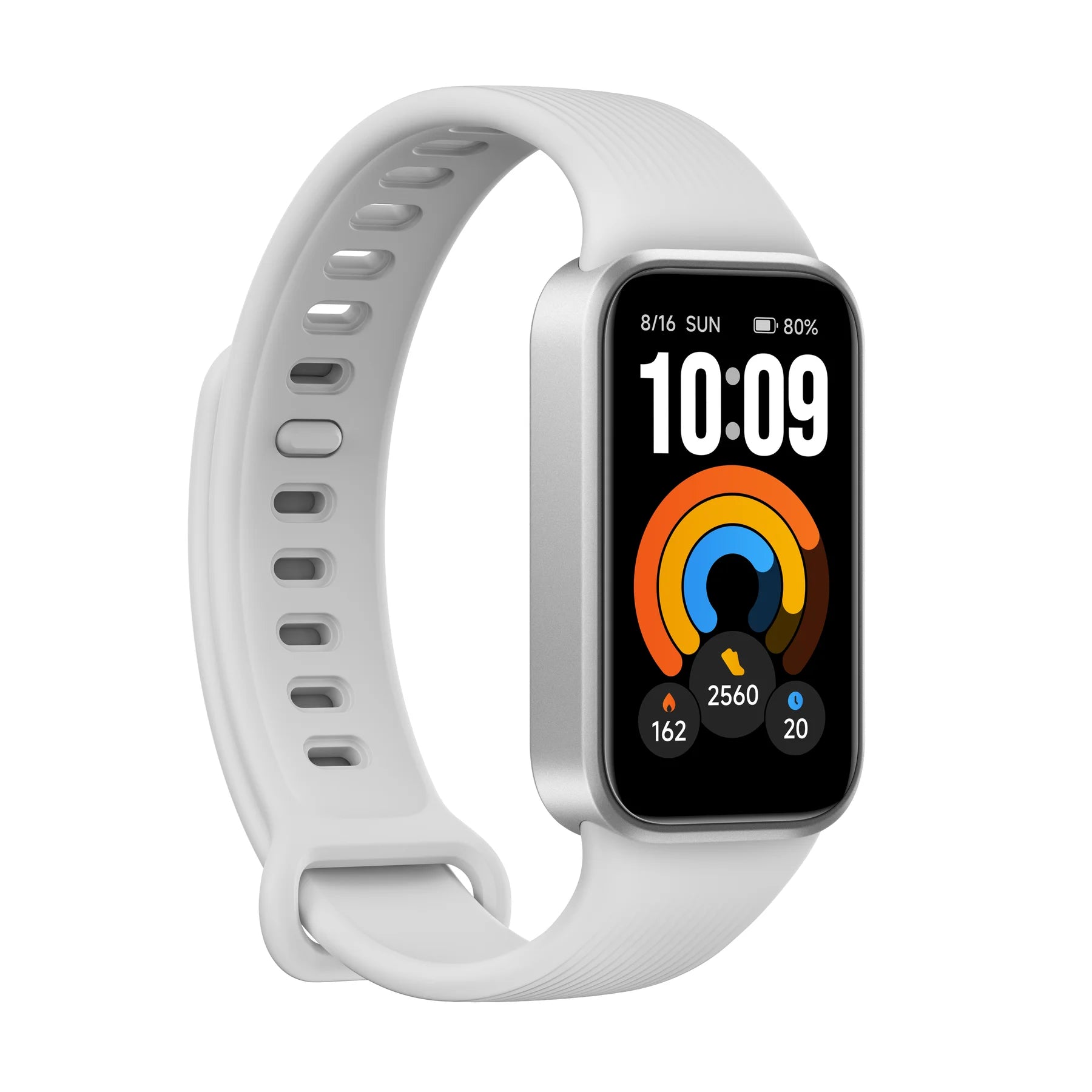 Xiaomi Smart Band 11 Active in het grijs schuin van links