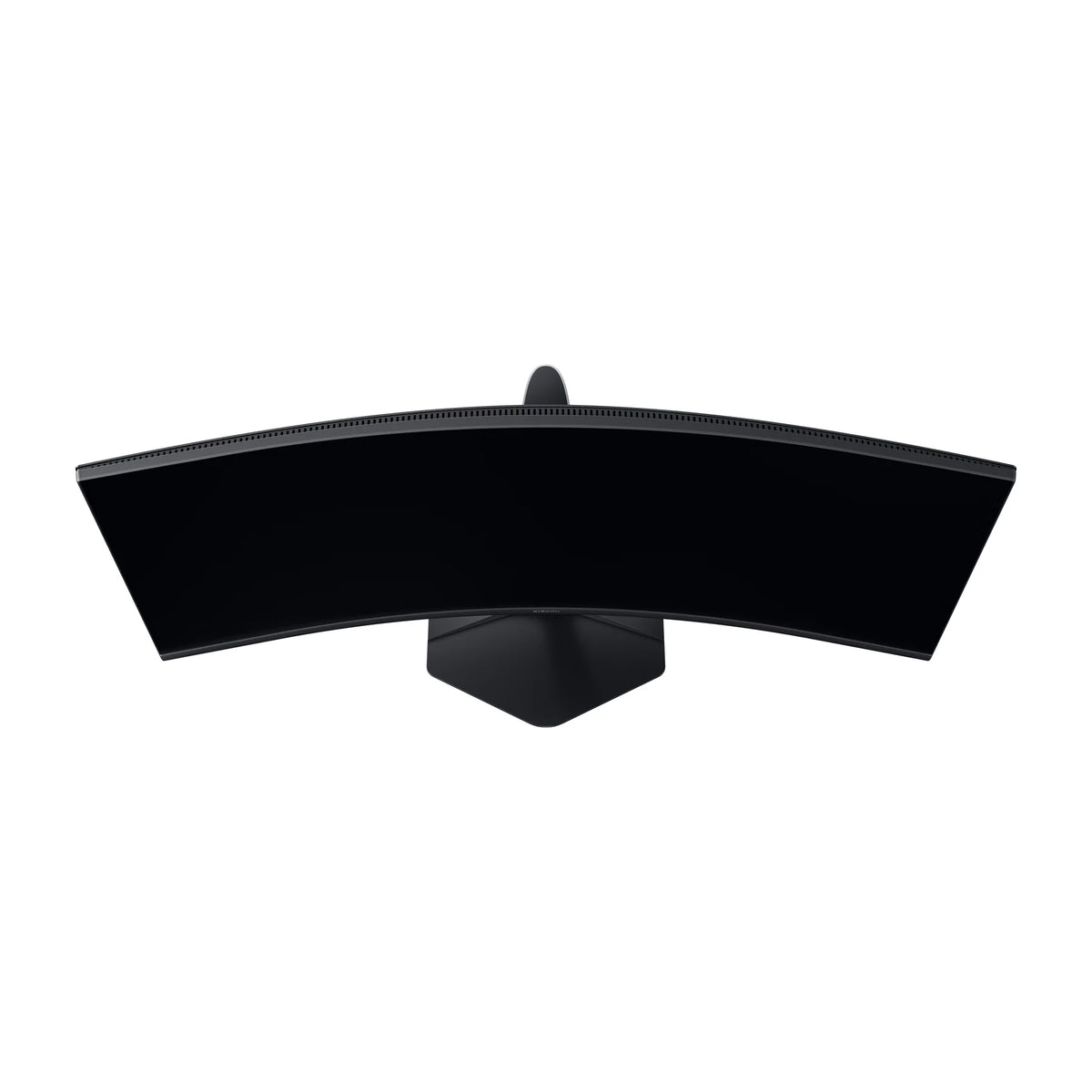 Xiaomi Curved Gaming Monitor G34WQi 2026 van onderaf gezien, met de gebogen schermrand