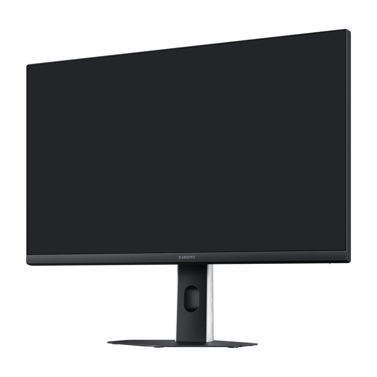 Xiaomi Gaming Monitor G24i 2026 uitgeschakeld, schuin van links op een witte achtergrond