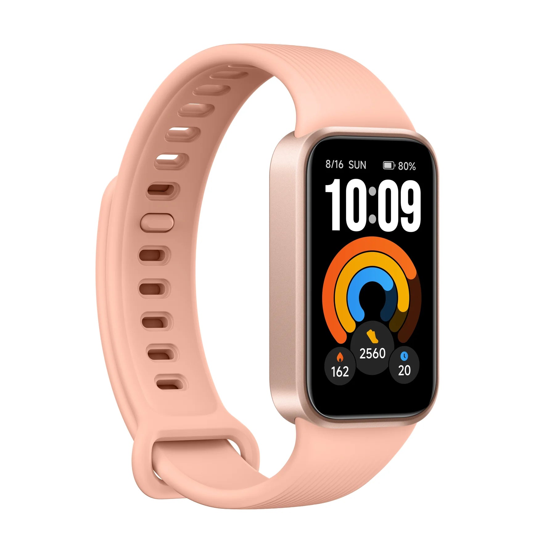 Xiaomi Smart Band 11 Active in Pomelo Pink schuin van links