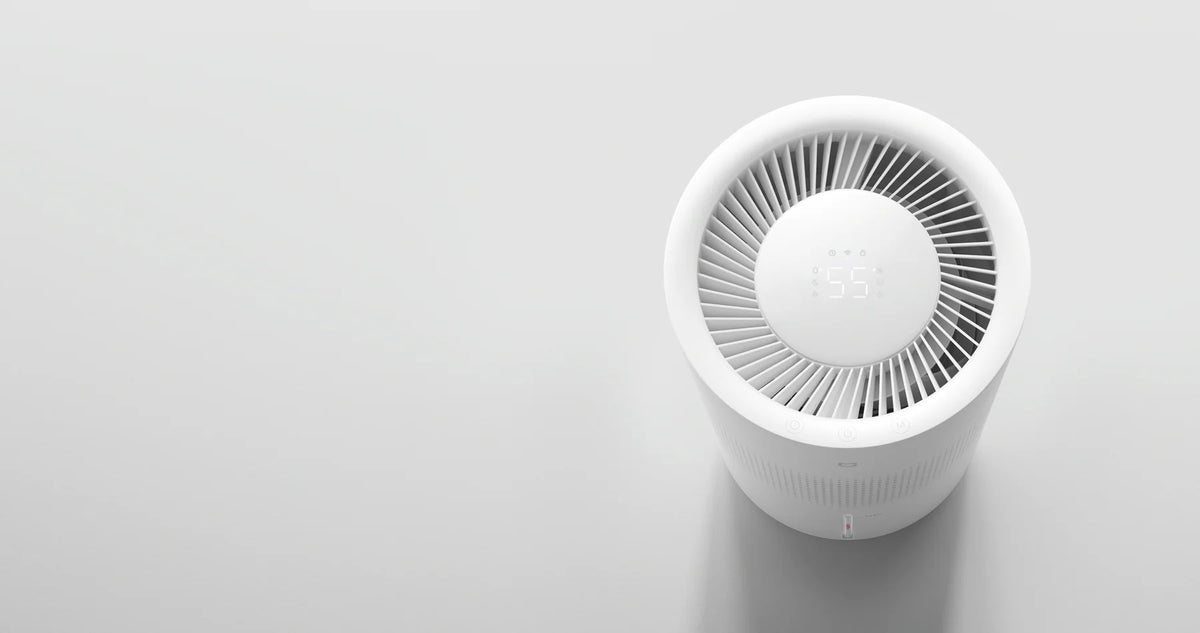 Display van de Xiaomi Smart Evaporative Humidifier Pro met de actuele luchtvochtigheid