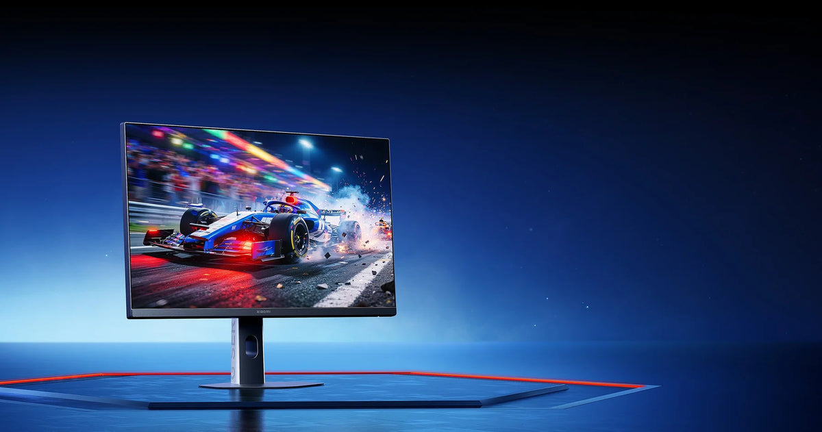Racegame op de Xiaomi Gaming Monitor G25i 2026, waar 240 Hz snelle beelden strak houdt