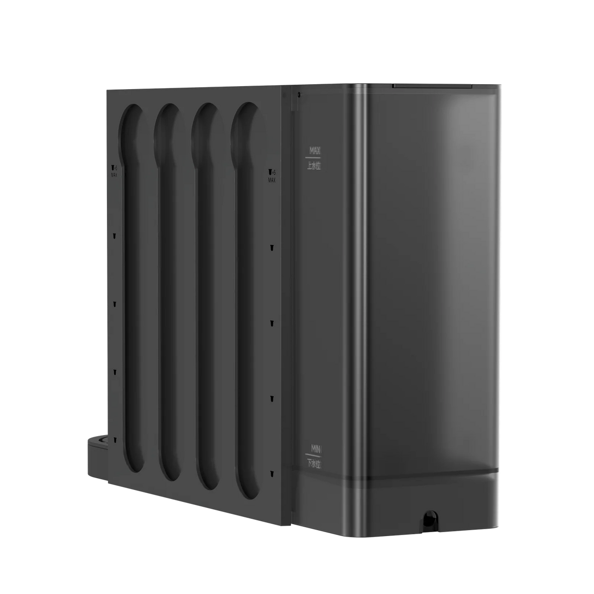 Achterkant van de Xiaomi Mijia Capsule Coffee Machine met het waterreservoir