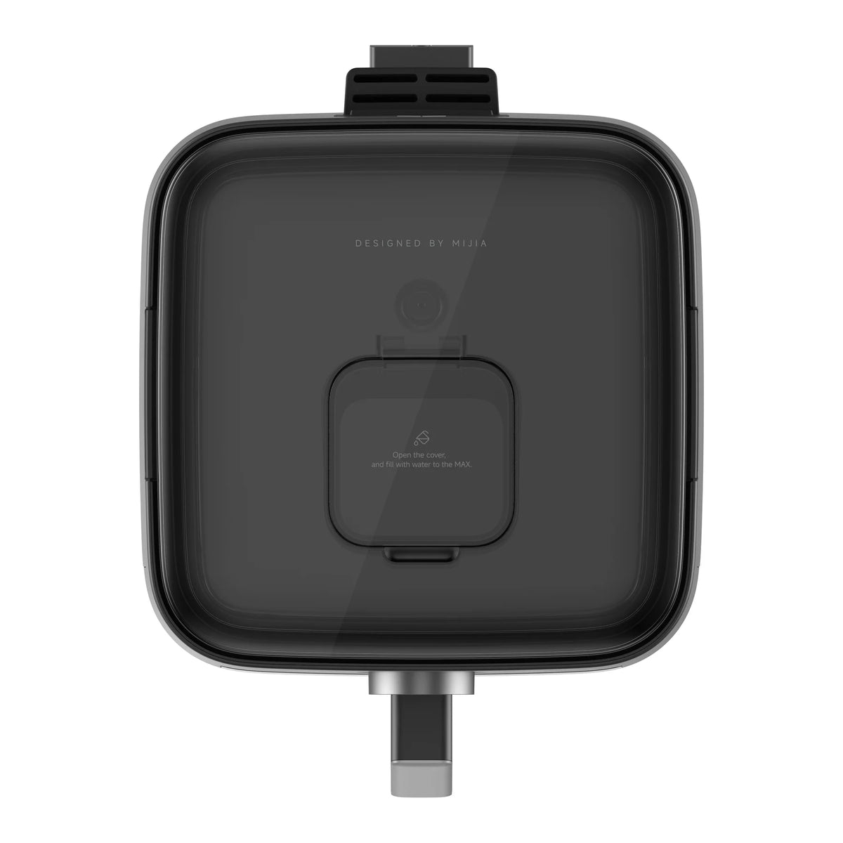 Bovenaanzicht van de Xiaomi Mijia Smart Steam Air Fryer 7L met de watertank