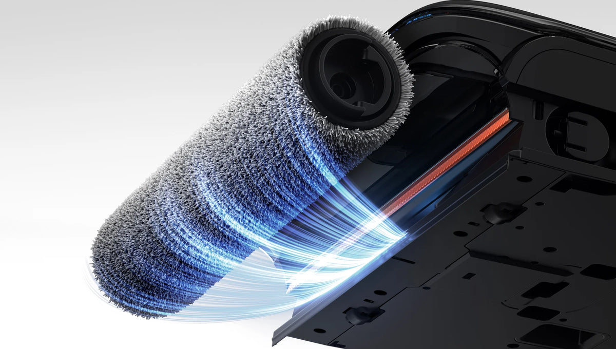 Dweilrol van de Xiaomi Truclean W30 Pro die met schoon water wordt gespoeld