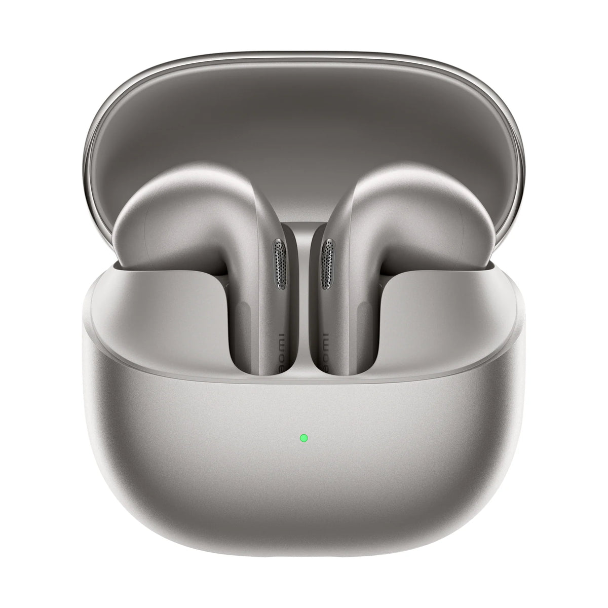 Xiaomi Buds 6 in grijs, met de oplaadcase open