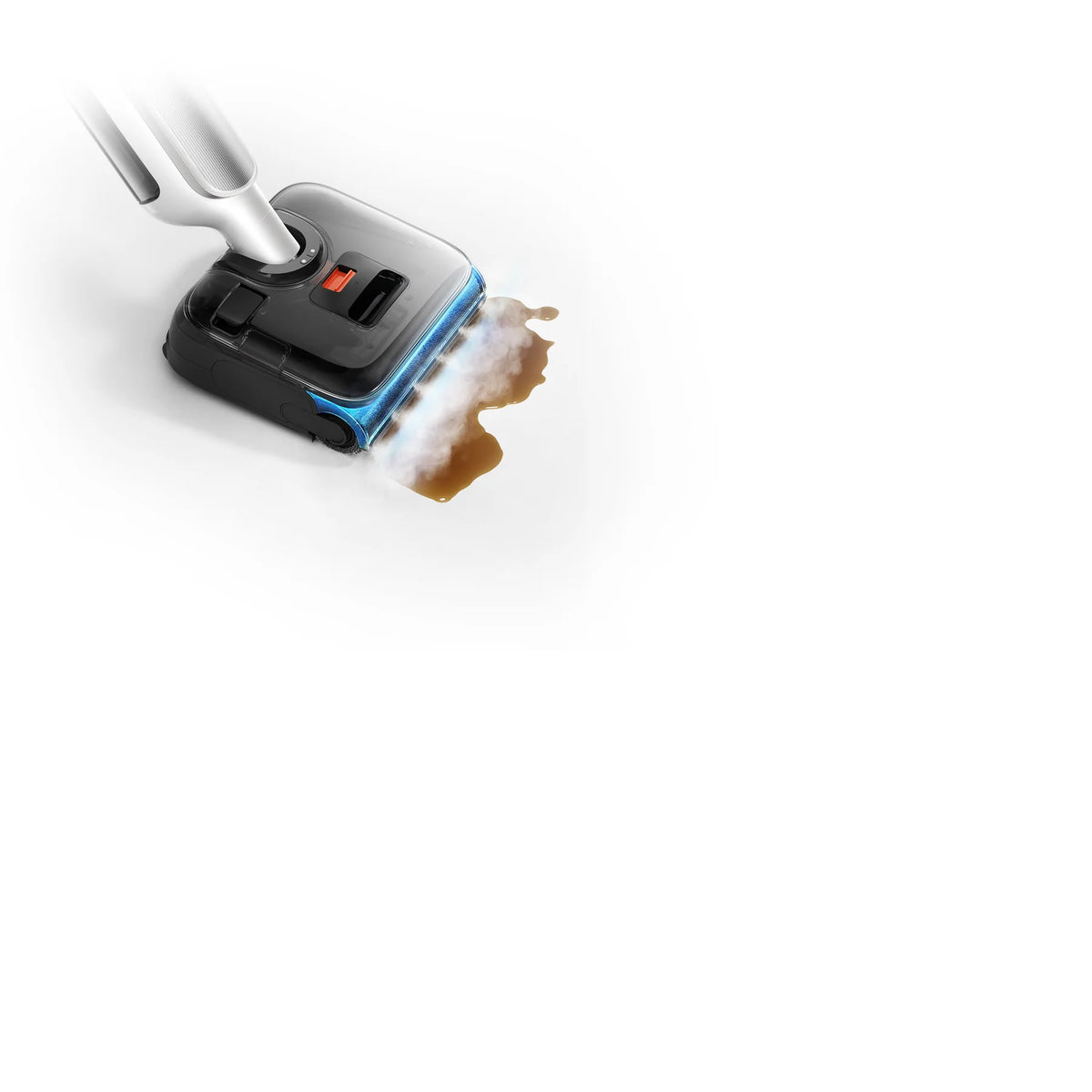 Stoom van de Xiaomi Truclean 5 Pro weekt ingedroogde vlekken los