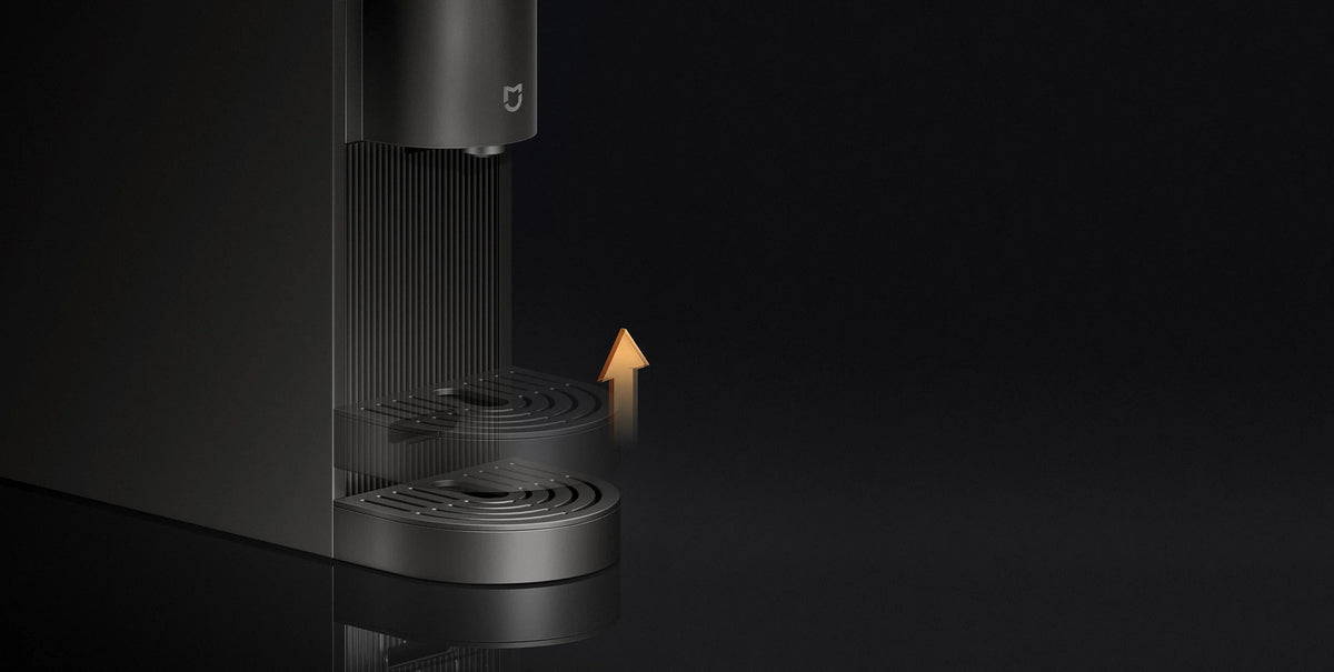In hoogte verstelbaar kopjesplateau van de Xiaomi Mijia Capsule Coffee Machine