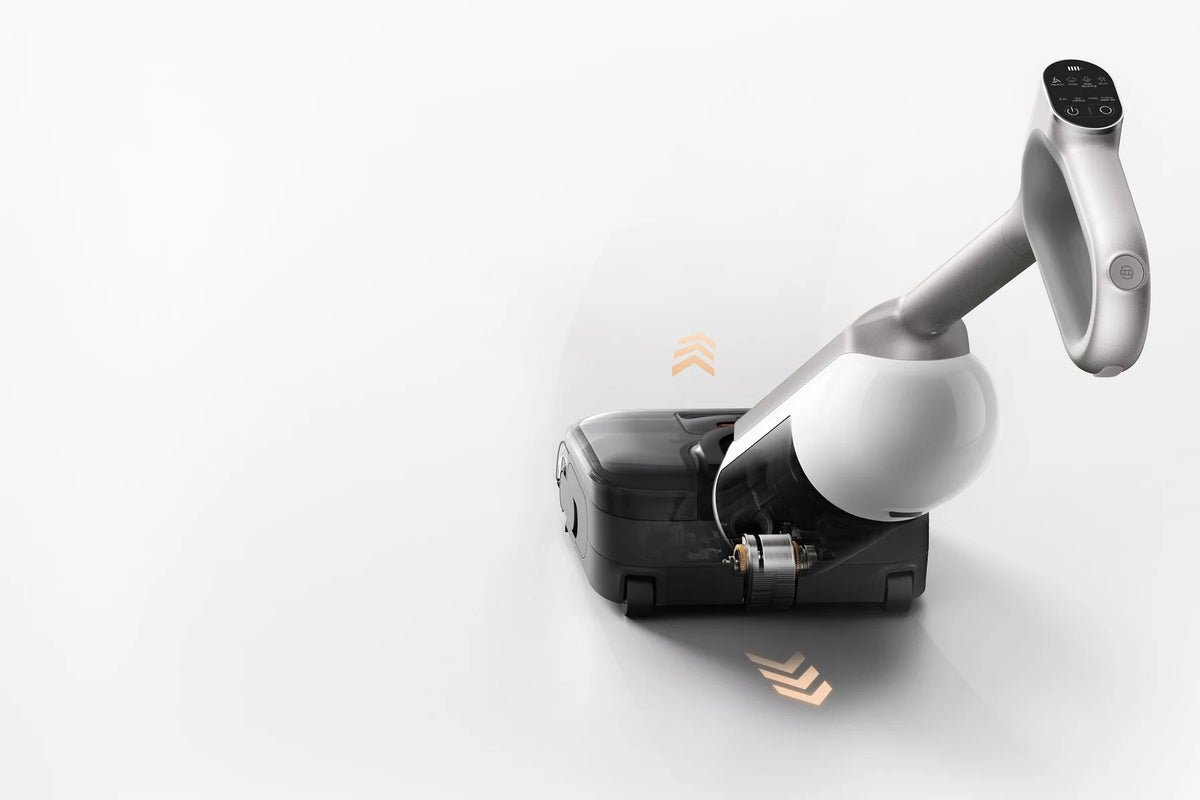 Aangedreven wiel in de borstelkop van de Xiaomi Truclean 5 Pro