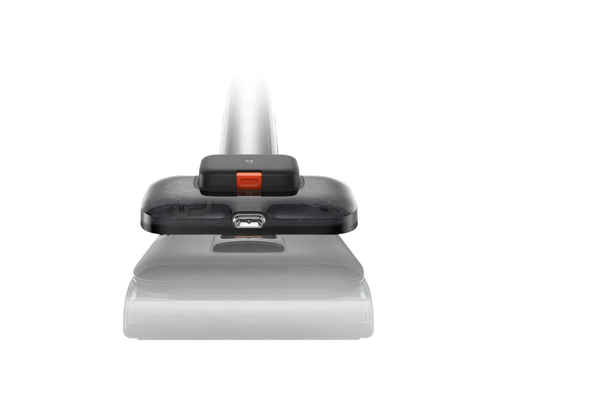 Borstelkop van de Xiaomi Truclean 5 Pro in het station, van voren