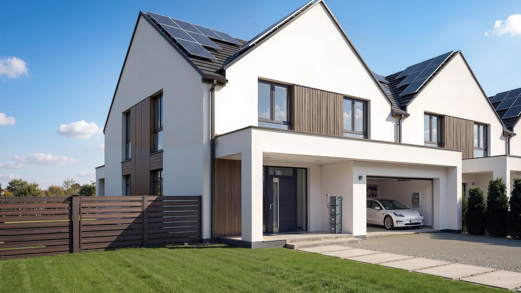 Zendure SolarFlow 1600 AC+ bij een woning met zonnepanelen