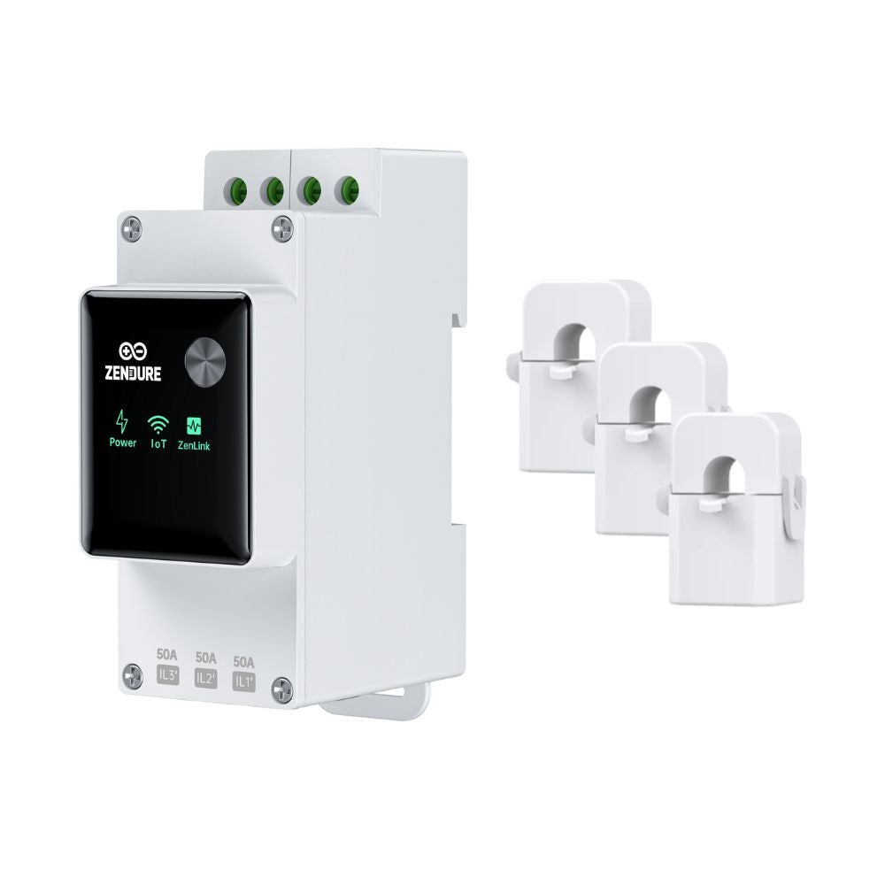 Zendure Smart Meter 3CT + pinces ampèremétriques (120A x3)
