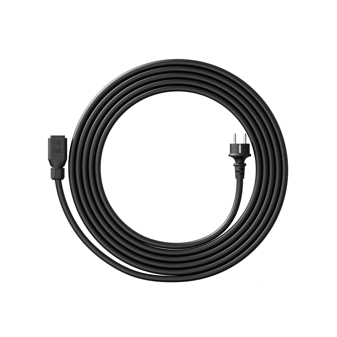 De Anker SOLIX AC-kabel met Schuko-stekker heeft een lengte van 15 meter en ondersteunt 230 V, 16 A en maximaal 3680 W.
