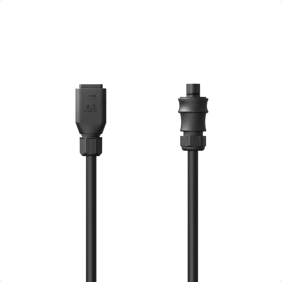 AC-kabel van 15 meter met vergrendelbare Wieland-stekker voor de Anker Solarbank. Tot 3680W, veilig en stevig aangesloten.