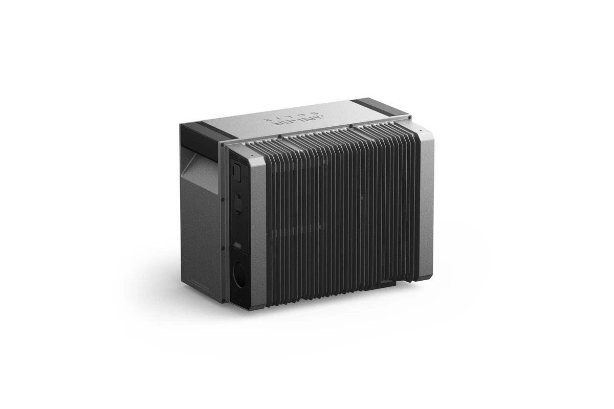 De geribbelde behuizing van de Anker SOLIX Solarbank 4 E5000 Pro