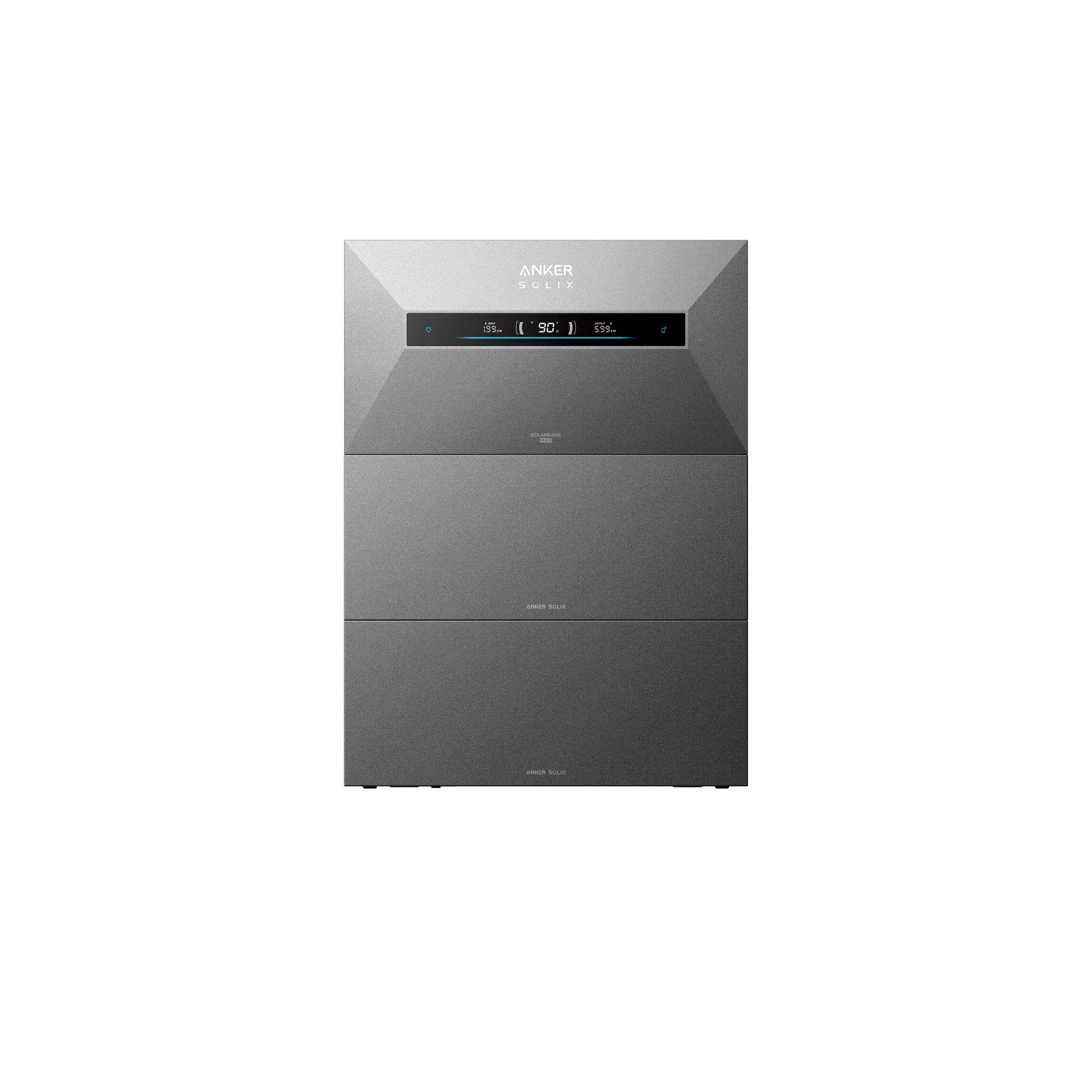 Anker SOLIX Solarbank Max AC met een BP7000 uitbreidingsaccu, samen 14 kWh