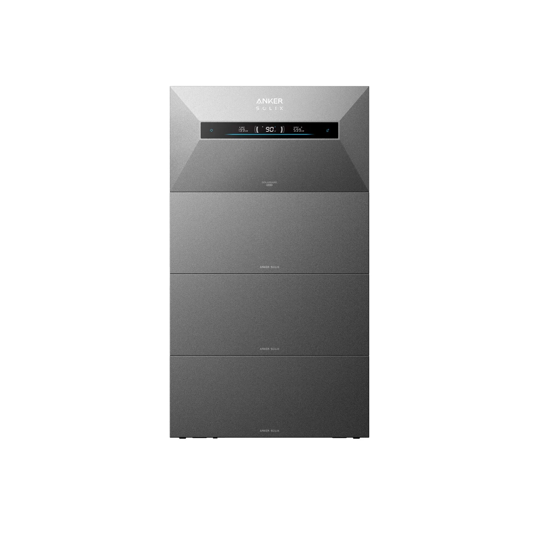 Anker SOLIX Solarbank Max AC met twee BP7000 uitbreidingsaccu's, samen 21 kWh
