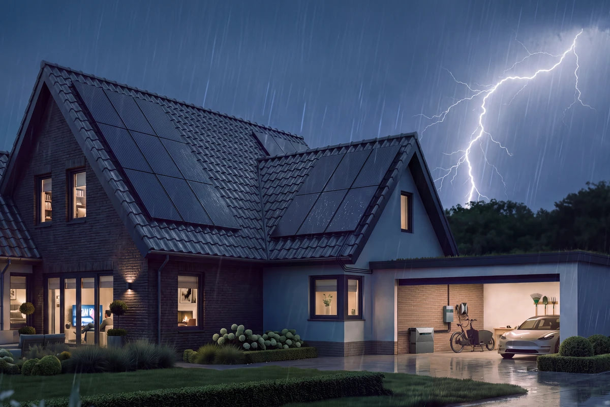 Noodstroom van de Anker SOLIX Solarbank Max Hybrid tijdens een stroomuitval