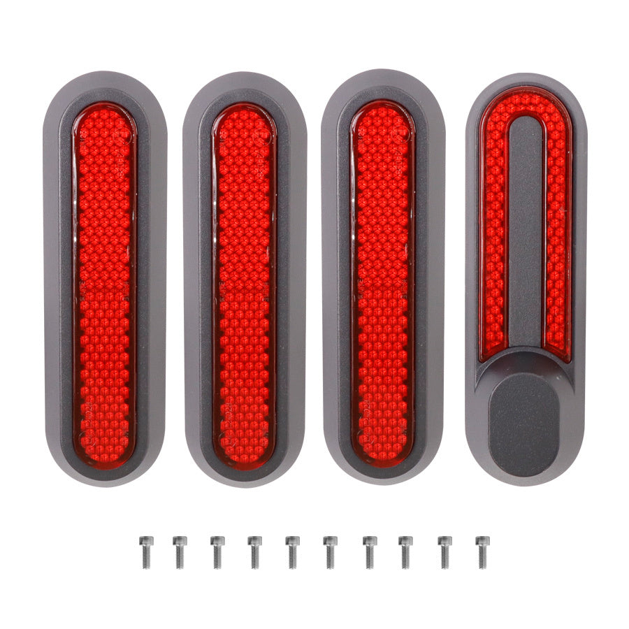 Reflector Covers Front and Rear for Xiaomi Gen 2 Mi 1s, Essential and Mi Pro 2 scooters (set of four)