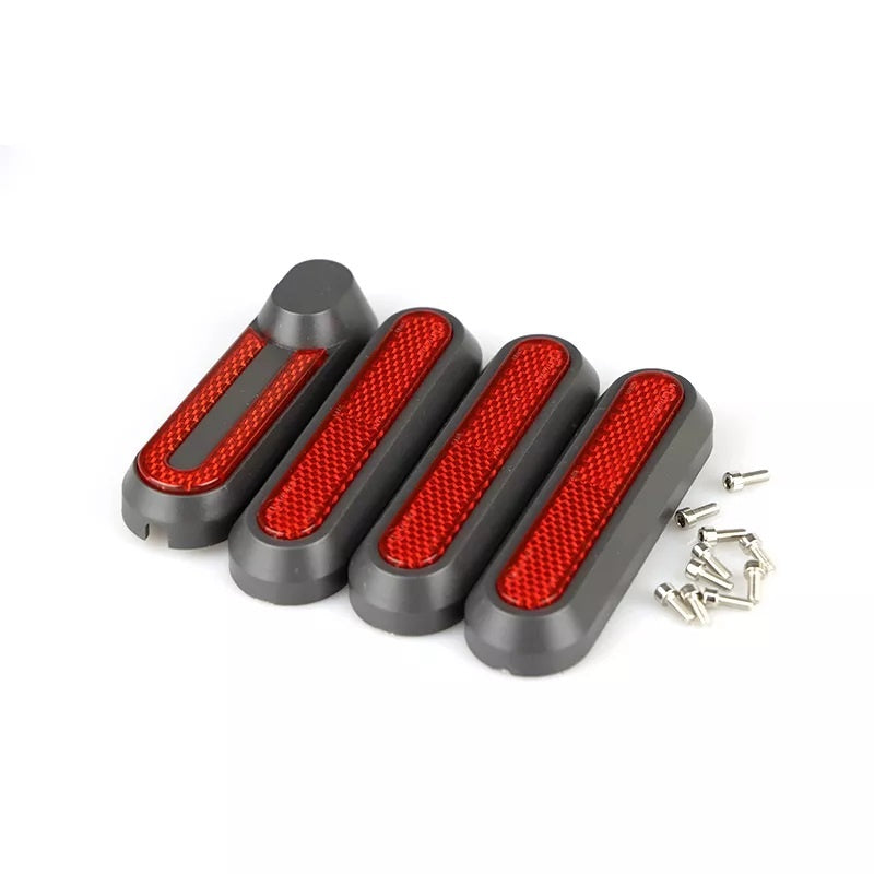 Reflector Covers Front and Rear for Xiaomi Gen 2 Mi 1s, Essential and Mi Pro 2 scooters (set of four)