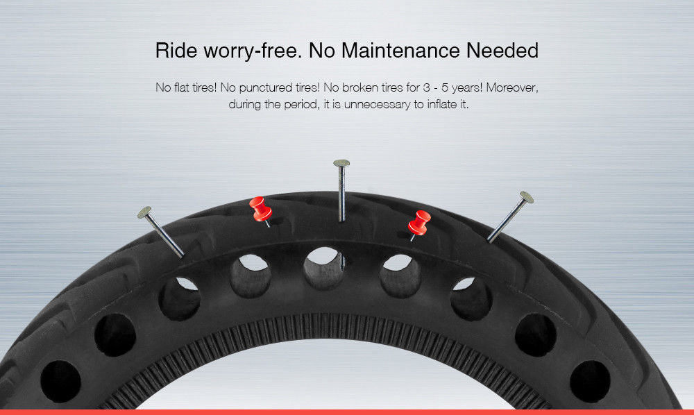 Solid Rubber Anti-Puncture Tire for Xiaomi M365, M365 Pro, Essential, 1S and Pro 2 Scooter