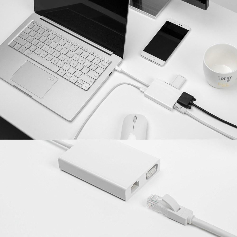 Xiaomi Mi USB-C auf VGA und Gigabit Ethernet Multi-Adapter