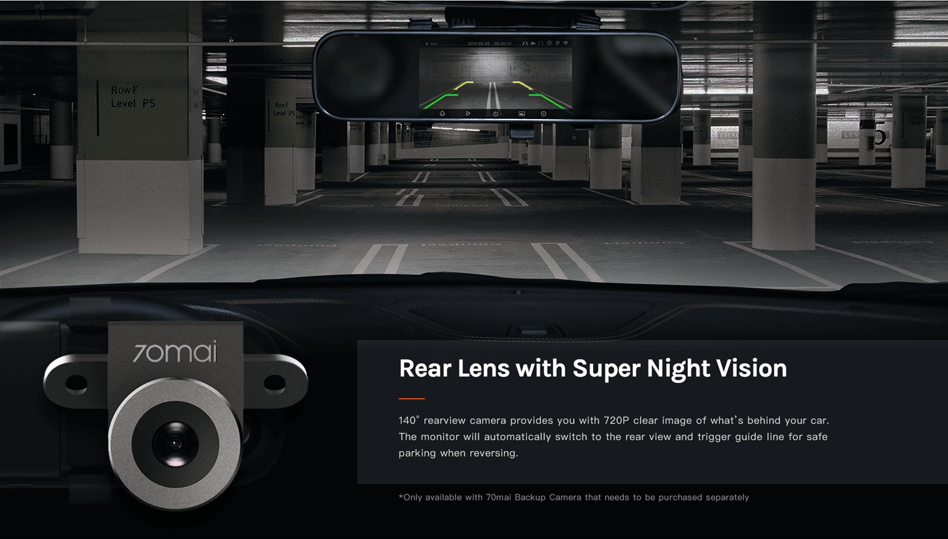 Xiaomi 70mai Rückspiegel-Dashcam