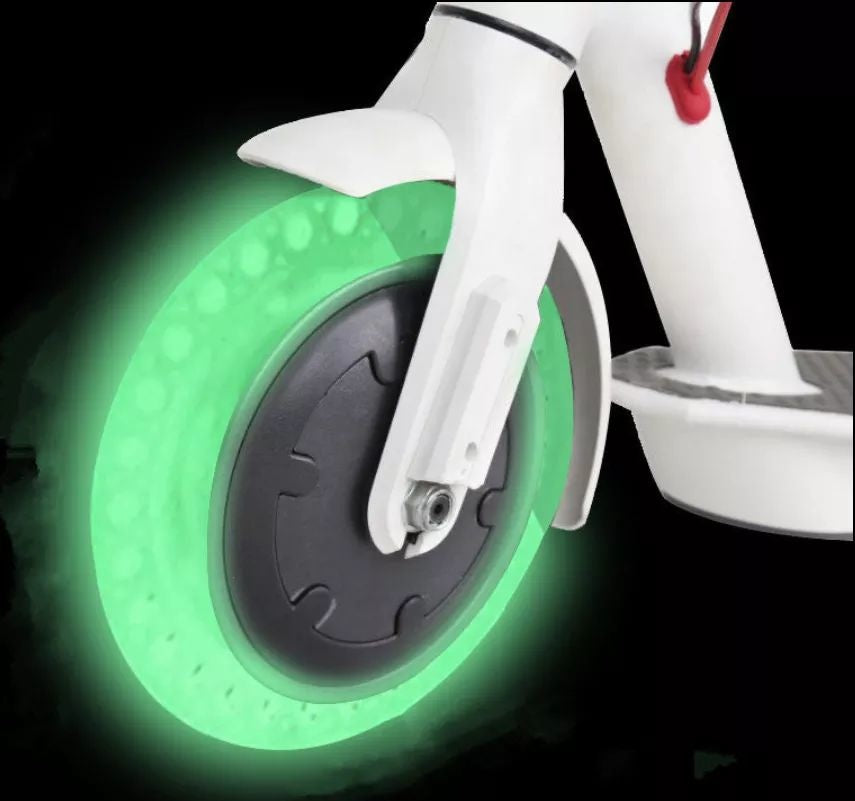 Fluoreszierender Vollgummi-Pannenschutz-Reifenmantel für Xiaomi M365 Scooter