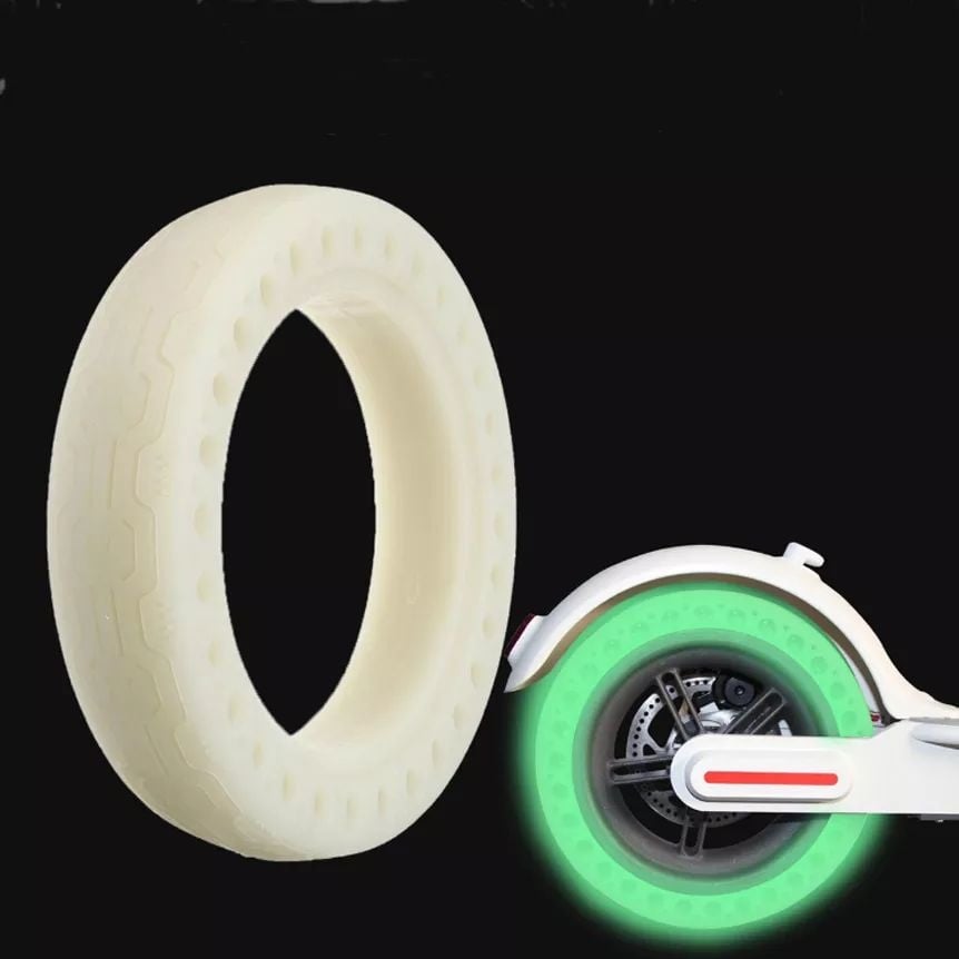 Fluoreszierender Vollgummi-Pannenschutz-Reifenmantel für Xiaomi M365 Scooter