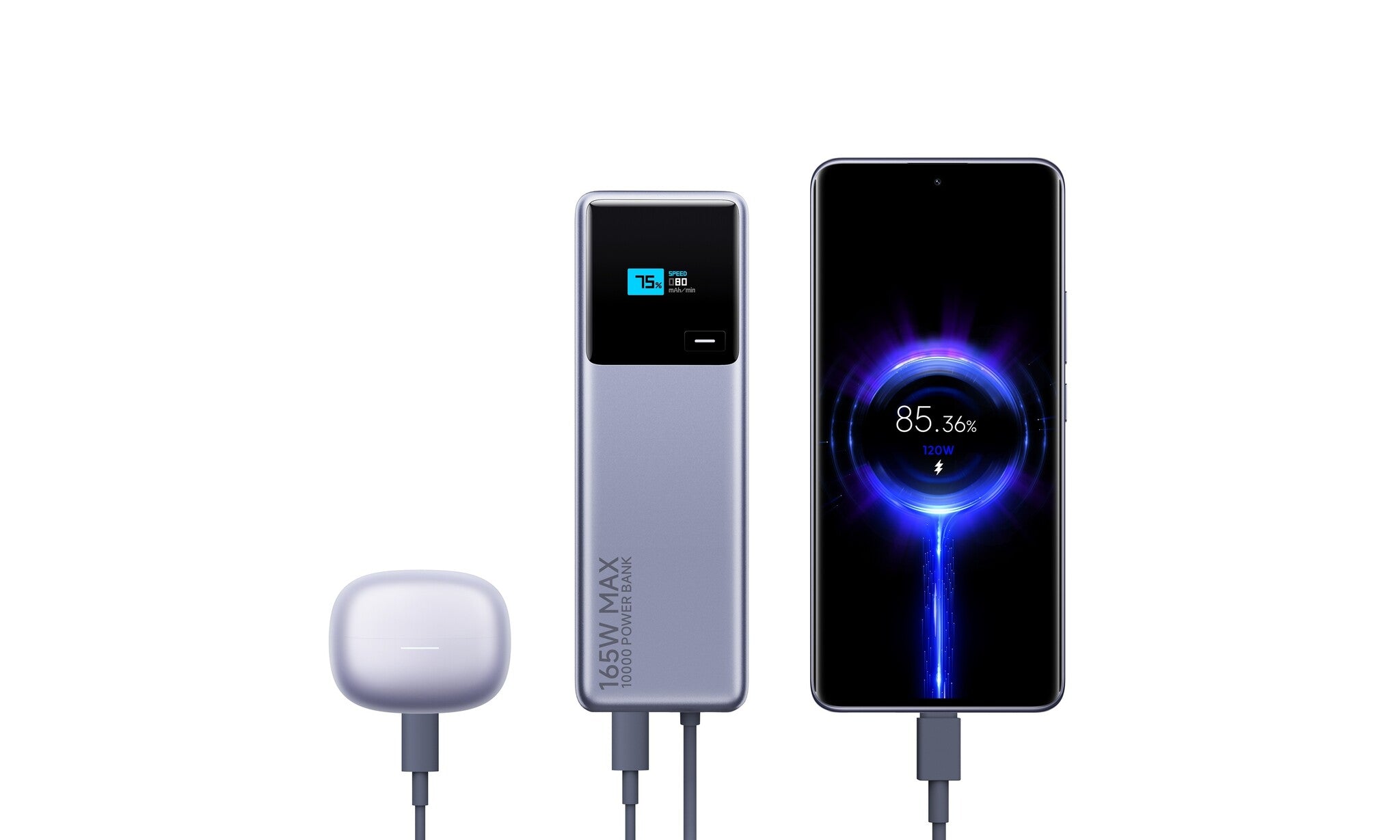 Xiaomi 165W Power Bank 10000mAh (Integriertes Kabel)