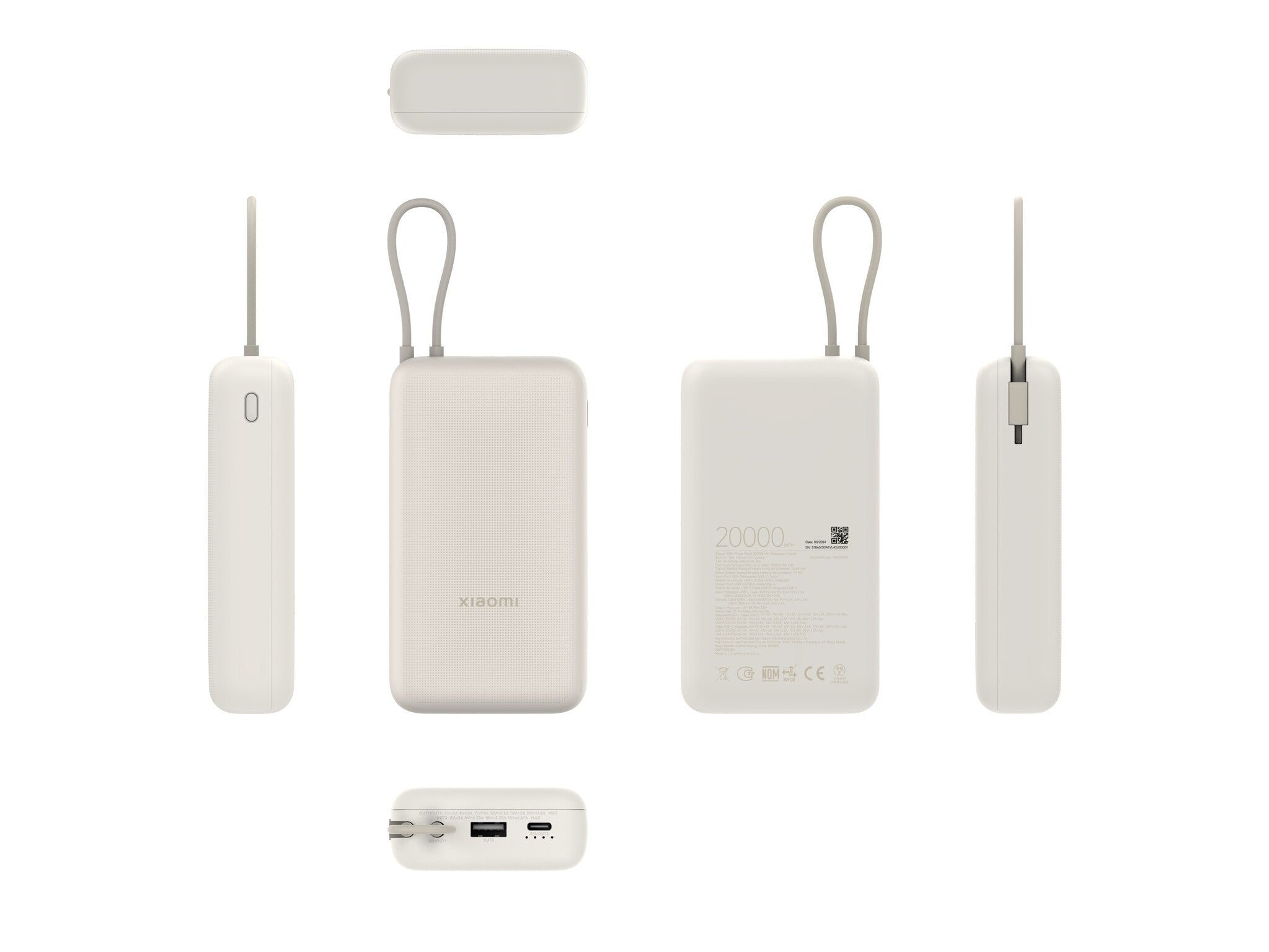 Xiaomi 33W Power Bank 20000mAh (Integriertes Kabel)