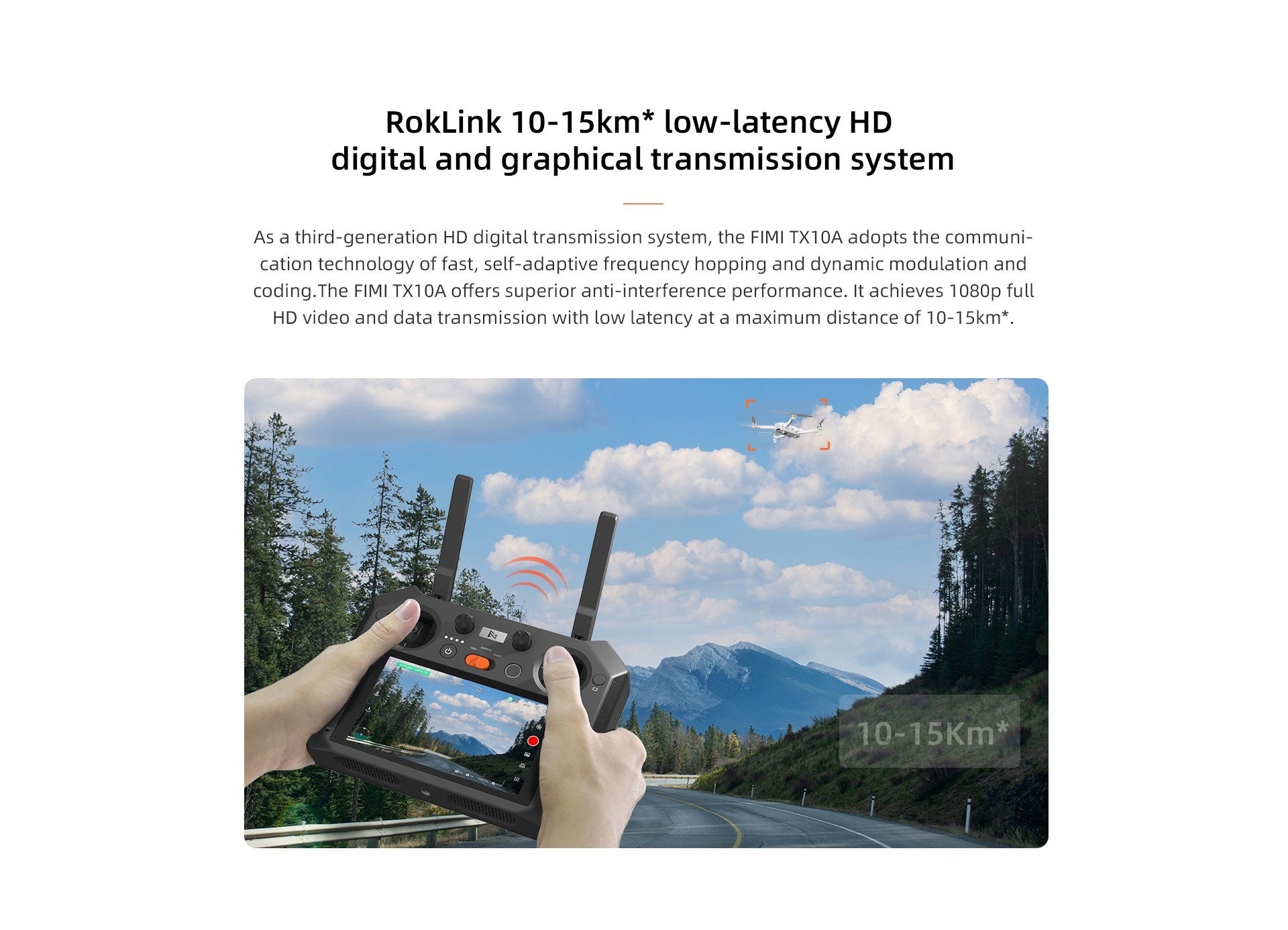 Xiaomi Fimi TX10A Fernbedienung mit integriertem Bildschirm