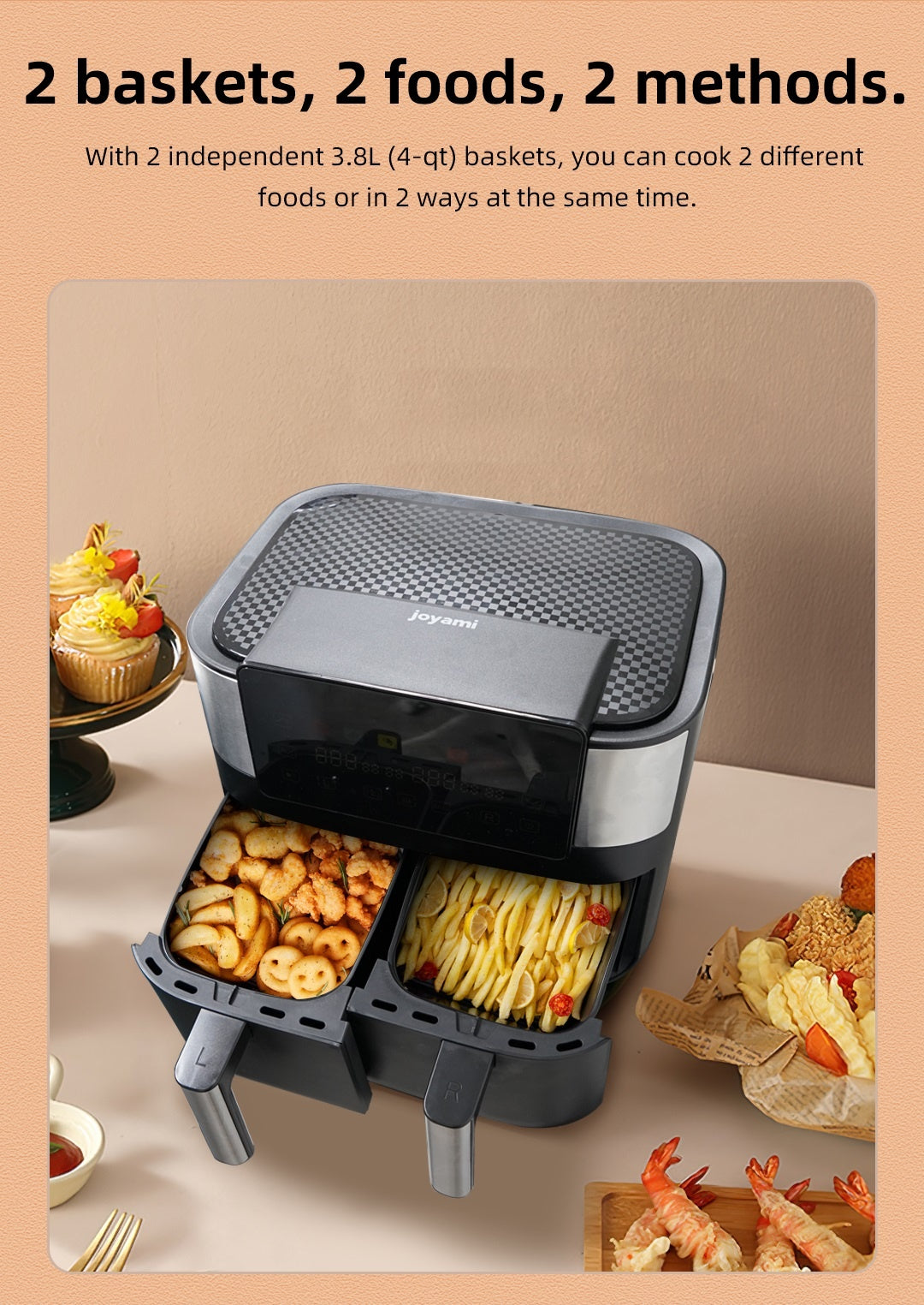 Xiaomi Joyami Heißluftfritteuse 7,6 Liter