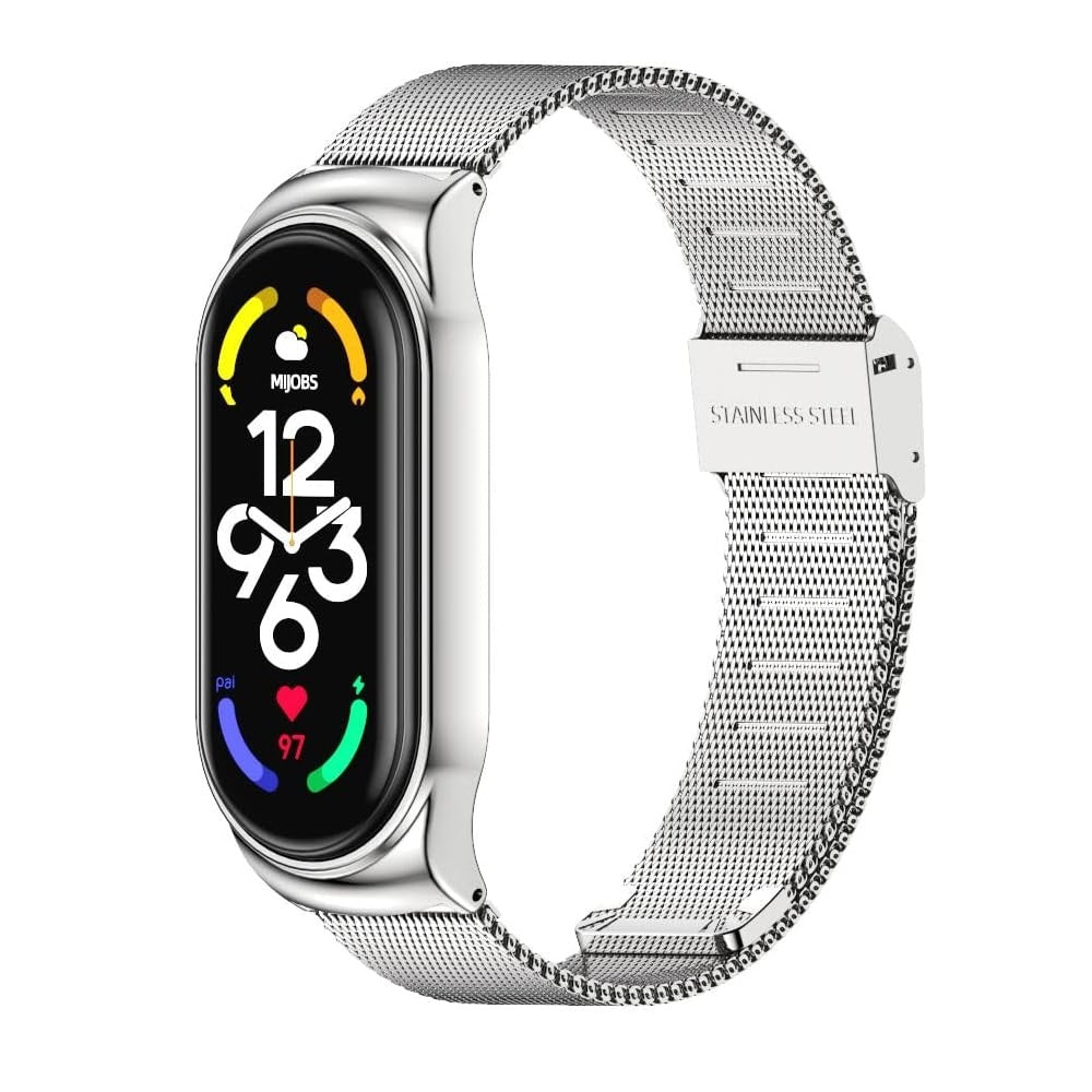Bracelet milanais en métal pour Xiaomi Mi Band 7