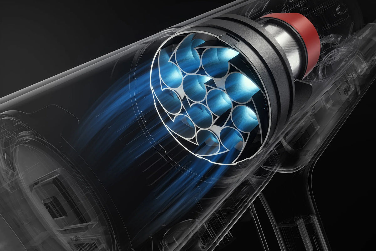 Cycloon met twaalf kegels in de Xiaomi Mijia Vacuum Cleaner 4 Pro